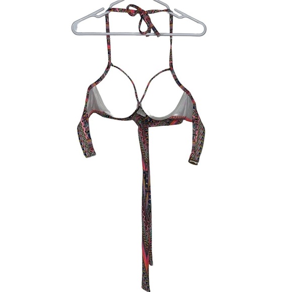 Victoria’s Secret The Wrap Halter Geometric Print Bikini Top - Picture 3 of 9